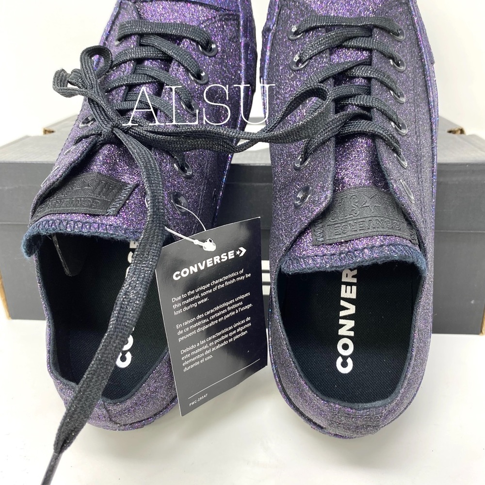 Converse Chuck Taylor All Star Purple Black Women - Picture 5 of 9